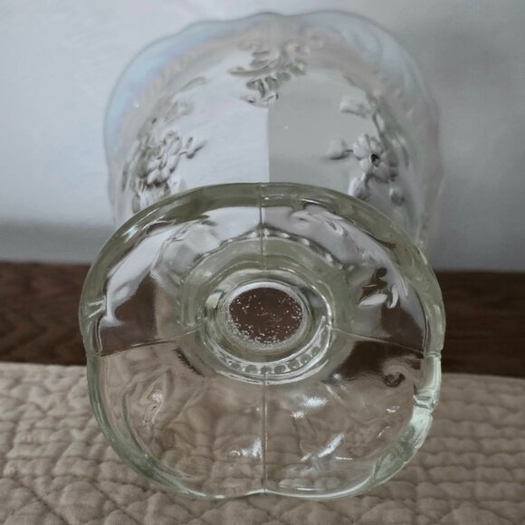 VINTAGE NORTHWOOD EAPG INTAGLIO White Opalescent Spooner Gold Leaf - Picture 7 of 9